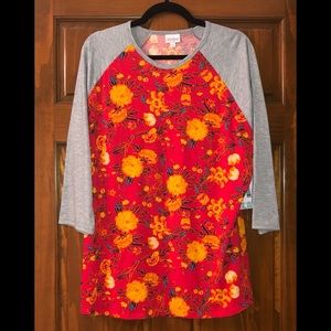 NWT LuLaRoe Randy Tee- floral
